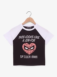 Marvel Spider-Man Job for Heart Women’s Ringer Baby Tee - BoxLunch Exclusive