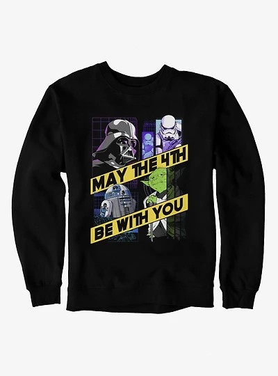 Star Wars May The 4th Be With You Diagonal Banner Sweatshirt