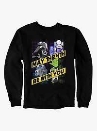 Star Wars May The 4th Be With You Diagonal Banner Sweatshirt