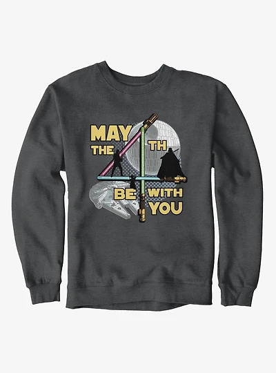 Star Wars May The 4th Be With You Lightsaber 4 Silhouettes Sweatshirt