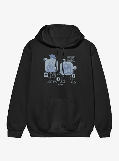 Disney Pixar Toy Story 5 What's The Download Woody And Buzz Hoodie