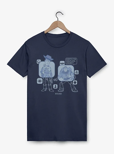 Disney Pixar Toy Story 5 What's The Download Woody And Buzz T-Shirt