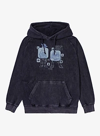 Disney Pixar Toy Story 5 What's The Download Woody And Buzz Mineral Wash Hoodie