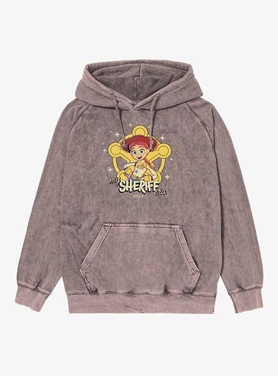 Disney Pixar Toy Story 5 My Sheriff Era Jessie Mineral Wash Hoodie