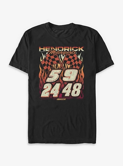 NASCAR Hendrick Burning Flames Big & Tall T-Shirt