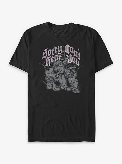 Disney Mickey Mouse Sorry Can't Hear You Big & Tall T-Shirt