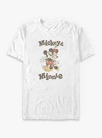 Disney Mickey Mouse & Minnie Retro Kiss Big Tall T-Shirt
