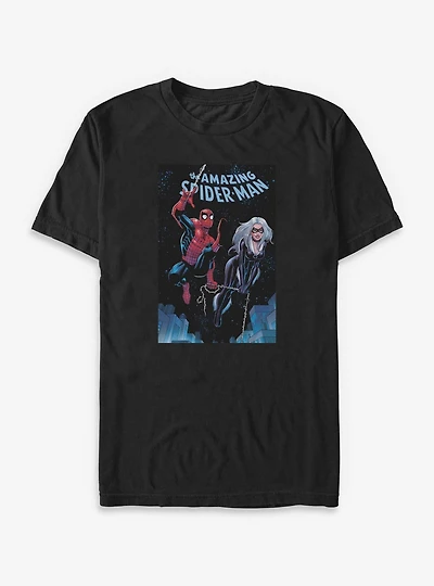Marvel Spider-Man And Black Cat Big & Tall T-Shirt