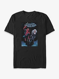Marvel Spider-Man And Black Cat Big & Tall T-Shirt