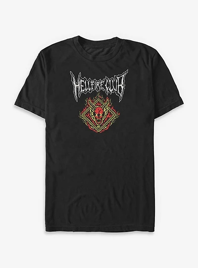 Stranger Things Hellfire Club Flame Icon Big & Tall T-Shirt