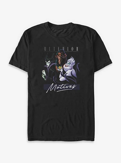 Disney Villains Ulterior Motives Retro Big & Tall T-Shirt