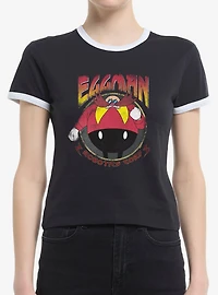 Sonic The Hedgehog Eggman Robotics Corp Womens Ringer T-Shirt