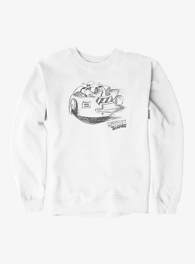 Sonic The Hedgehog Dr. Eggman Egg Mobile Artistic Sketch Sweatshirt