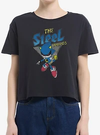 Sonic The Hedgehog Steel Nemesis Womens Boxy Crop T-Shirt