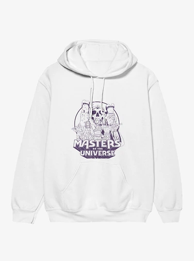 Masters Of The Universe He-Man Castle Grayskull Group Shot Outline Hoodie