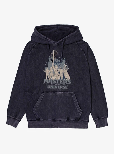 Masters Of The Universe He-Man Castle Grayskull Group Shot Mineral Wash Hoodie