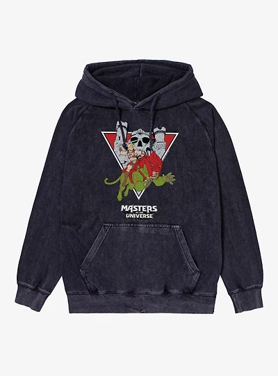 Masters Of The Universe He-Man Battle Cat Leap Mineral Wash Hoodie
