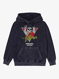 Masters Of The Universe He-Man Battle Cat Leap Mineral Wash Hoodie