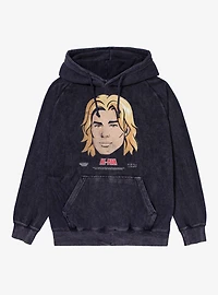 Masters Of The Universe He-Man Big Face Mineral Wash Hoodie