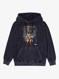 Masters Of The Universe Battle Eternia Group Shot Mineral Wash Hoodie