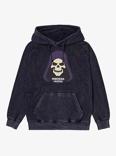 Masters Of The Universe Skeletor Face Scale Pattern Mineral Wash Hoodie