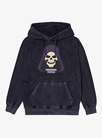 Masters Of The Universe Skeletor Face Scale Pattern Mineral Wash Hoodie