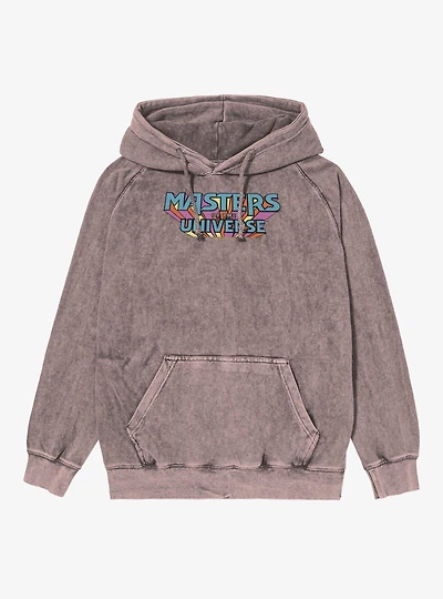 Masters Of The Universe Logo Colored Mineral Wash Hoodie