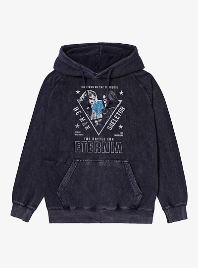 Masters Of The Universe He-Man And Skeletor Battle For Eternia Mineral Wash Hoodie