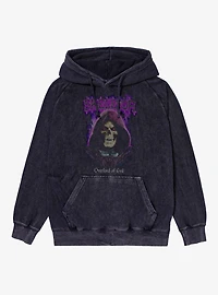 Masters Of The Universe Skeletor Overlord Evil Purple Flames Mineral Wash Hoodie
