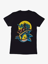 Sonic The Hedgehog Spooky Scary Halloween Womens T-Shirt