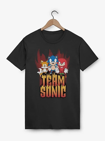 Sonic The Hedgehog Hedgy Metal Team T-Shirt