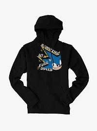 Sonic The Hedgehog Running At Full Speed Hoodie