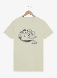 Sonic The Hedgehog Dr. Eggman Egg Mobile Artistic Sketch Garment Dye T-Shirt