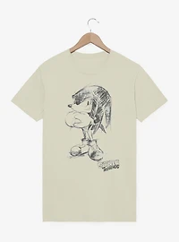 Sonic The Hedgehog Artistic Sketch Garment Dye T-Shirt
