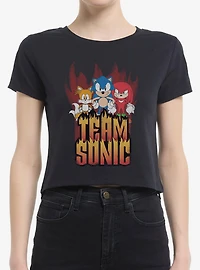 Sonic The Hedgehog Hedgy Metal Team Womens Baby T-Shirt
