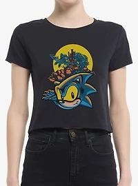 Sonic The Hedgehog Spooky Scary Halloween Womens Baby T-Shirt