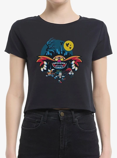 Sonic The Hedgehog Eggman Spooky Scary Halloween Womens Baby T-Shirt