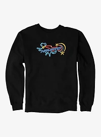 Supergirl Krypto Neon Outline Sweatshirt
