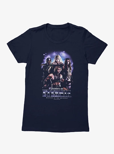 Masters Of The Universe Heroes Eternia Group Shot Womens T-Shirt