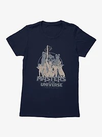 Masters Of The Universe He-Man Castle Grayskull Group Shot Womens T-Shirt