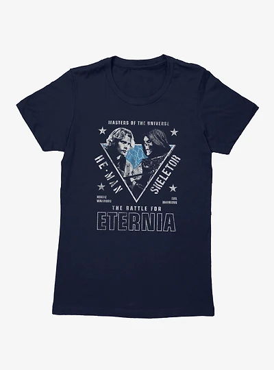 Masters Of The Universe He-Man And Skeletor Battle For Eternia Womens T-Shirt
