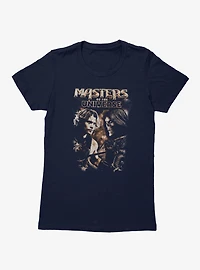 Masters Of The Universe He-Man Face-Off With Skeletor Womens T-Shirt