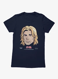 Masters Of The Universe He-Man Big Face Womens T-Shirt