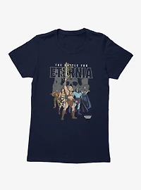 Masters Of The Universe Battle Eternia Group Shot Womens T-Shirt