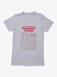 Masters Of The Universe Heroes Eternia He-Man Teela Man-At-Arms Womens T-Shirt