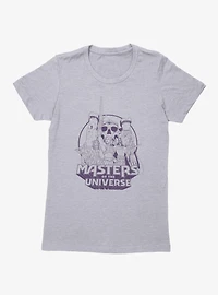 Masters Of The Universe He-Man Castle Grayskull Group Shot Outline Womens T-Shirt