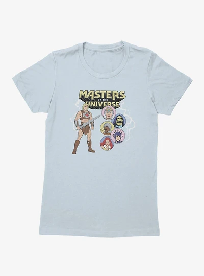 Masters Of The Universe He-Man And Character Bubbles Womens T-Shirt