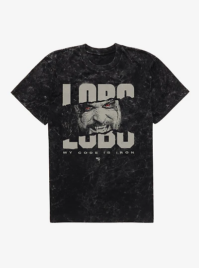 Supergirl Lobo My Code Is Iron Mineral Wash T-Shirt