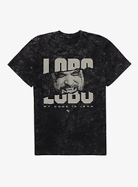 Supergirl Lobo My Code Is Iron Mineral Wash T-Shirt