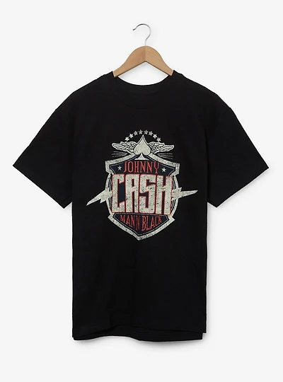 Johnny Cash Man Black Logo T-Shirt